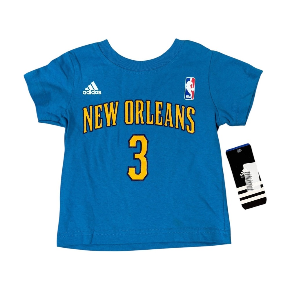 New Orleans Hornets T Shirt Youth 2T Blue Chris Paul #3 Adidas Basketball NBA